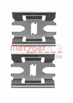 Комплектуючі, колодки дискового гальма METZGER 109-1663