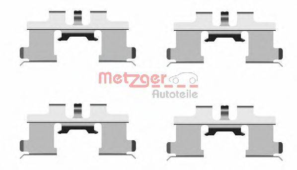 METZGER 1091677 Комплектующие, колодки дискового тормоза