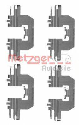 Комплектующие, колодки дискового тормоза METZGER 109-1724