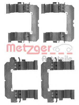 Комплектуючі, колодки дискового гальма METZGER 109-1756