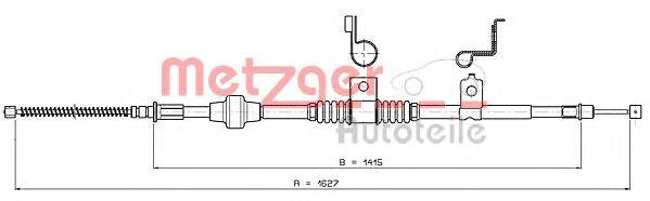 METZGER 172295 Трос, стояночная тормозная система