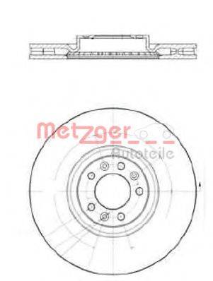 METZGER 25259V Тормозной диск