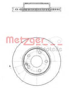 гальмівний диск METZGER 25284 V