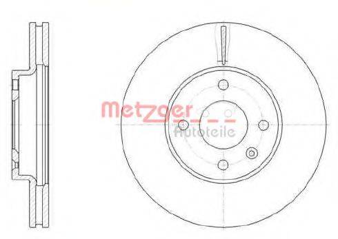 METZGER 6110688 Тормозной диск