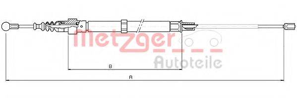 METZGER 107508 Трос, стояночная тормозная система