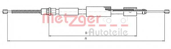 METZGER 104574 Трос, стояночная тормозная система