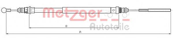 METZGER 104722 Трос, стояночная тормозная система