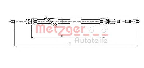 METZGER 109831 Трос, стояночная тормозная система