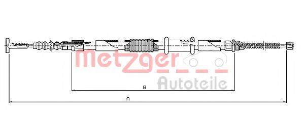 METZGER 46111 Трос, стояночная тормозная система