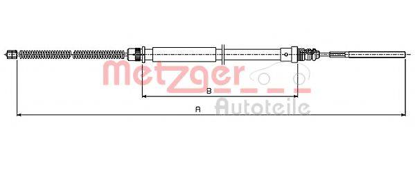 Трос, стояночная тормозная система METZGER 491.5