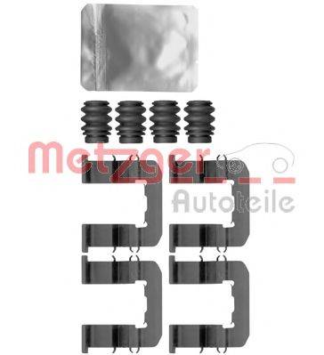 Комплектующие, колодки дискового тормоза METZGER 109-1893