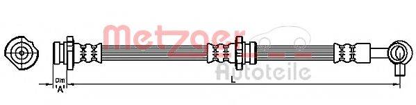 Тормозной шланг METZGER 4111233