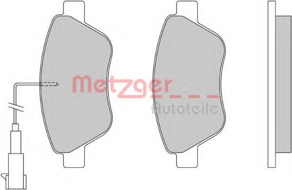 METZGER 1170117 Комплект тормозных колодок, дисковый тормоз