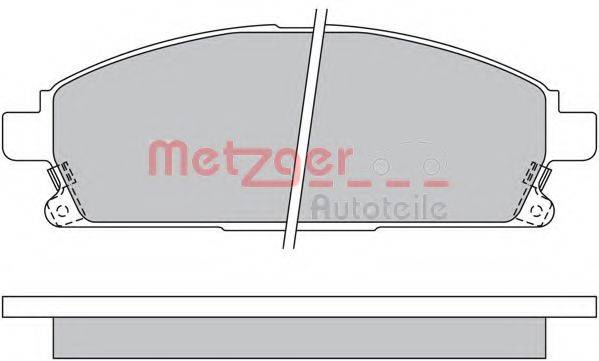METZGER 1170159 Комплект тормозных колодок, дисковый тормоз