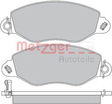 METZGER 1170210 Комплект тормозных колодок, дисковый тормоз