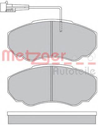 METZGER 1170227 Комплект тормозных колодок, дисковый тормоз