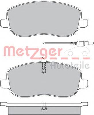 METZGER 1170232 Комплект тормозных колодок, дисковый тормоз