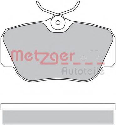 METZGER 1170266 Комплект гальмівних колодок, дискове гальмо