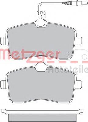 Комплект тормозных колодок, дисковый тормоз METZGER 1170283