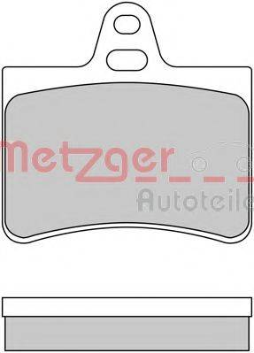 METZGER 1170311 Комплект тормозных колодок, дисковый тормоз