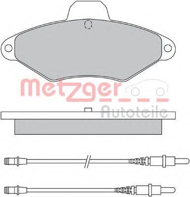 METZGER 1170319 Комплект тормозных колодок, дисковый тормоз