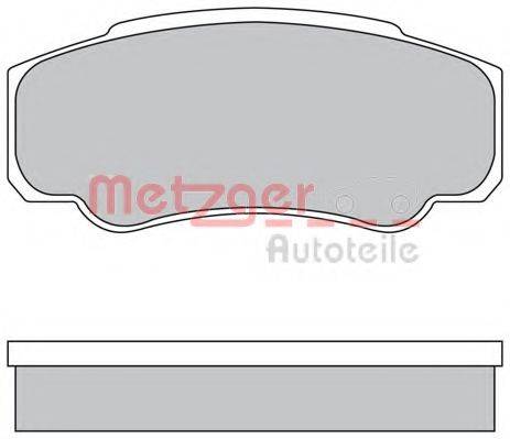 METZGER 1170381 Комплект тормозных колодок, дисковый тормоз
