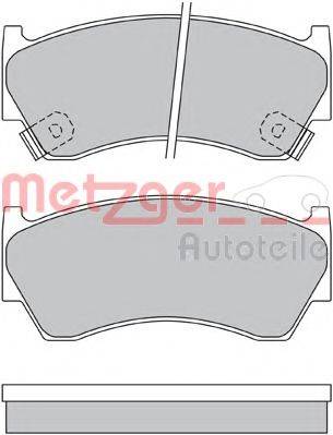 METZGER 1170433 Комплект тормозных колодок, дисковый тормоз