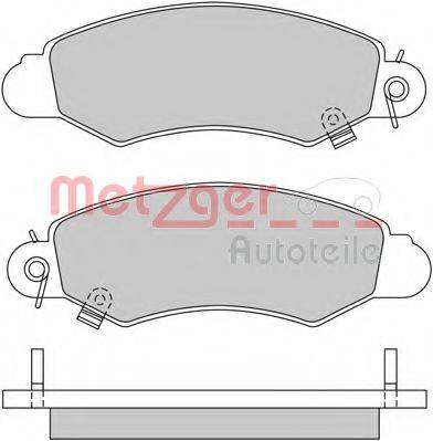 METZGER 1170457 Комплект тормозных колодок, дисковый тормоз