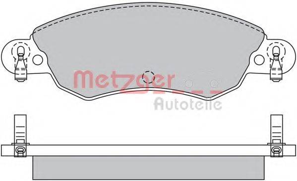 METZGER 1170502 Комплект гальмівних колодок, дискове гальмо