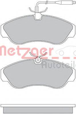 METZGER 1170516 Комплект тормозных колодок, дисковый тормоз