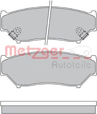 METZGER 1170528 Комплект тормозных колодок, дисковый тормоз