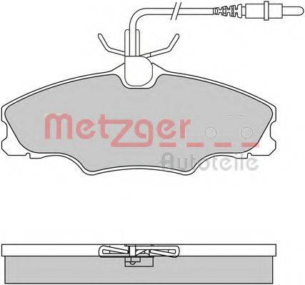 METZGER 1170552 Комплект тормозных колодок, дисковый тормоз