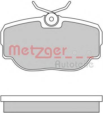 METZGER 1170605 Комплект гальмівних колодок, дискове гальмо
