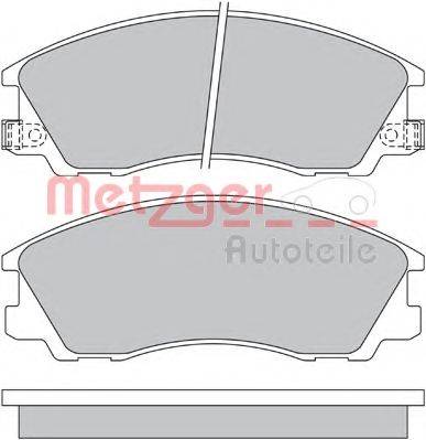 METZGER 1170611 Комплект тормозных колодок, дисковый тормоз