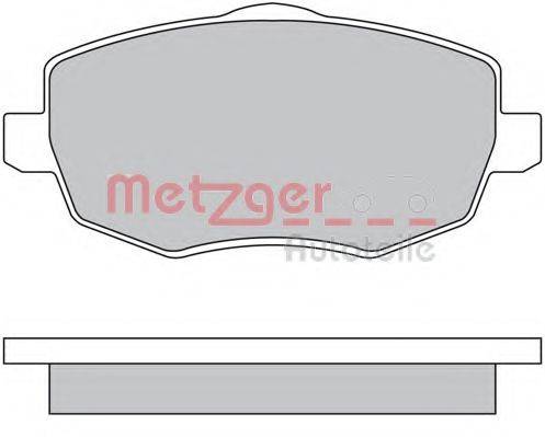 METZGER 1170633 Комплект гальмівних колодок, дискове гальмо