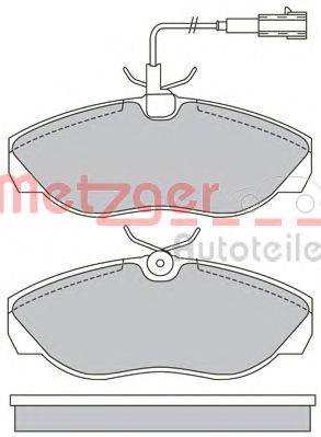 METZGER 1170665 Комплект тормозных колодок, дисковый тормоз
