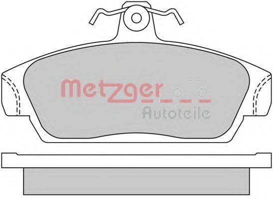 METZGER 1170514 Комплект тормозных колодок, дисковый тормоз