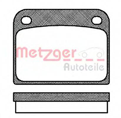 METZGER 1170704 Комплект тормозных колодок, дисковый тормоз
