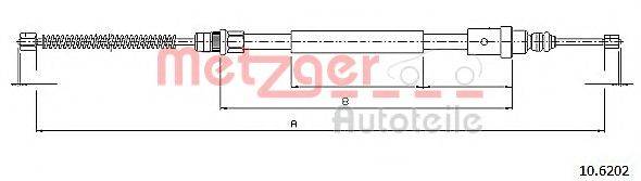 Трос, стоянкова гальмівна система METZGER 10.6202