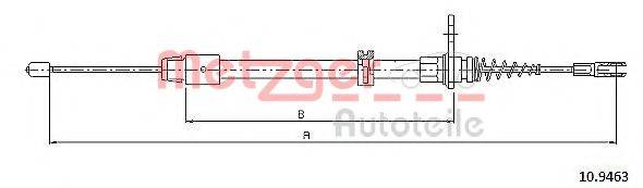 METZGER 109463 Трос, стояночная тормозная система