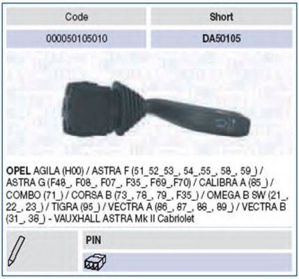 Вимикач на колонці кермового керування MAGNETI MARELLI 000050105010