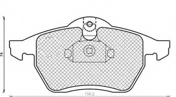 Комплект тормозных колодок, дисковый тормоз MAGNETI MARELLI 430216170403