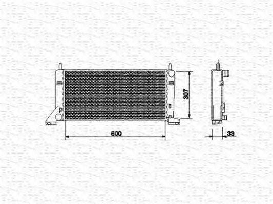 Радиатор, охлаждение двигателя MAGNETI MARELLI 350213465000