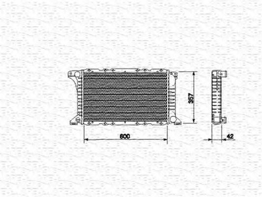 Радіатор, охолодження двигуна MAGNETI MARELLI 350213512000